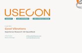 Good Vibrations: Experience Research mit QuestBack & USECON