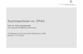 Suchmaschinen vs. OPAC