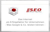 Vortrag "Internet als Erfolgsfaktor für Unternehmen" im Gewerberaum 7 Berlin