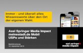 Mobile Impact Academy II - USPs und Stärken ausgewählter Mobile Portale - meinestadt.de