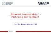 Bodensee-Forum 2012: Prof. Jürgen Wegge - Shared Leadership