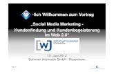 Social Media Marketing - Wirtschaftsjunioren Rosenheim 12.06.2012