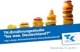 Branchenkonferenz „Gesundheitswirtschaft“: Vortrag zur TK-Ernährungsstudie "Iss was Deutschland"