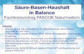 Säure-Basen-Haushalt: Muskeln, Sport, Ernährung & Gesundheit. Fachvortrag Pascoe Naturmedizin.