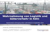 Wahrnehmung von Logistik und Güterverkehr in Köln