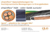 igus® - hochflexible chainflex®-Leitungen für Energieketten