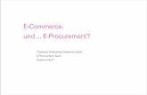 E-Commerce. und … E-Procurement?