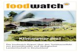 foodwatch-Report "Klimaretter Bio?"