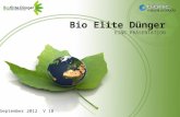 Bionic Bio-Elite Dünger Präsentation