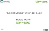 Social Media unter der Lupe - Dos and Don+'s