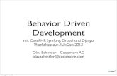 Workshop: Behavior Driven Development mit vier Frameworks