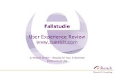 Fallstudie UX Review