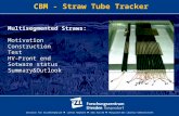 Institut für Strahlenphysik Lothar Naumann  Mitglied der Leibniz-Gemeinschaft CBM - Straw Tube Tracker Multisegmented Straws: Motivation Construction.