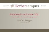Relationell auch ohne SQL Relationale Datenbanken mit ScalaQuery nutzen Stefan Zeiger Commerzbank AG.