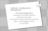Copyright 2005 Bernd Brügge Software Engineering II, Lecture 2: Configuration Management 1 Software Configuration Management Prof. Bernd Brügge, Ph.D Technische.