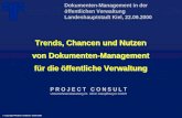 Trends, Chancen und Nutzen von Dokumenten-Management für die öffentliche Verwaltung Trends, Chancen und Nutzen von Dokumenten-Management für die öffentliche