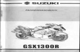 Suziki Hayabusa GSX1300R Fahrerhandbuch deutsch