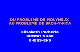 DU PROBLEME DE MOLYNEUX AU PROBLEME DE BACH-Y-RITA Elisabeth Pacherie Institut Nicod EHESS-ENS.