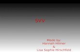 SVV Made by: Hannah Hilmer & Lisa Sophie Hirschfeld.