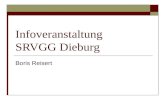 Infoveranstaltung SRVGG Dieburg Boris Reisert. Ablauf Zuständigkeiten im KSA Information über SR-Pflichtsoll Verfahren der Eingruppierung Angebote der.