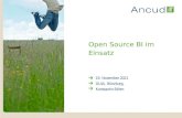 Open Source BI im Einsatz 15. November 2013 GUIA, Würzburg, Konstantin Böhm.