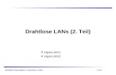 Mobilkommunikation: Drahtlose LANs Drahtlose LANs (2. Teil) 7.0.2 HiperLAN/1 HiperLAN/2.