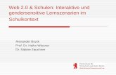 Web 2.0 & Schulen: Interaktive und gendersensitive Lernszenarien im Schulkontext Alexander Bruck Prof. Dr. Heike Wiesner Dr. Sabine Zauchner.