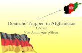 Deutsche Truppen in Afghanistan GS 322 Von Antoinette Wilson.