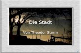 Die Stadt Von Theodor Storm. In dem Gedicht geht es um Theodor Storms Heimatstadt, Husum.