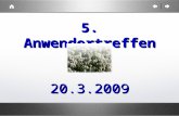 5. Anwendertreffen 20.3.2009. 1. Rückblick (R. Haas) 2. Balanced Score Card (R. Haas, W. Markhart) 3. Version 29 – neue Funktionen (W. Markhart) 4. Ausblick.