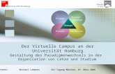 Der Virtuelle Campus an der Universität Hamburg Gestaltung des Paradigmenwechsels in der Organisation von Lehre und Studium Referent: Michael LohmannZKI-Tagung.