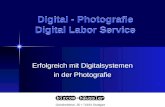 Digital - Photografie Digital Labor Service Erfolgreich mit Digitalsystemen in der Photografie. Gänsheidestr. 30 70184 Stuttgart.