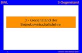 BWL3-Gegenstand-Gegenstand 3 - Gegenstand der Betriebswirtschaftslehre 1© Anselm Dohle-Beltinger 2009.