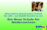 Neun Jahre gemeinsame Schule für alle - auf jedeN kommt es an! Die Neue Schule für Niedersachsen.