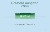 1 GrafStat Ausgabe 2009 Ein kurzer Überblick. (C) Uwe W. Diener 10/08 2 GrafStat: der Hauptbildschirm Einen neuen Fragebogen anlegen oder einen vorhandenen.