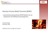 Business Process Model Converter (BPMC) - Unternehmensübergreifende BPM Plattform für ein integriertes Geschäftsprozessmanagement integrative process management.