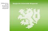 Willkommen an der Bergischen Universität Wuppertal Bergische Universität Wuppertal.