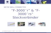 © DIAMOND Hauptsitz / F-3000r und rs / 09-08 / 1 WERE WELL CONNECTED F-3000 r & F-3000 rs Steckverbinder.