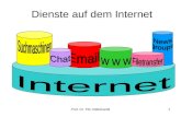 Prof. Dr. Tilo Hildebrandt Dienste auf dem Internet 1.