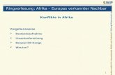 Deutsches Institut für Internationale Politik und Sicherheit Stiftung Wissenschaft und Politik SWP 1 Ringvorlesung: Afrika – Europas verkannter Nachbar.