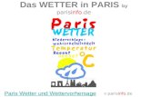 Das WETTER in PARIS by   Paris Wetter und Wettervorhersage ©