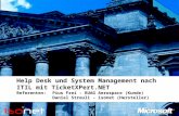 Help Desk und System Management nach ITIL mit TicketXPert.NET Referenten: Pius Frei - RUAG Aerospace (Kunde) Daniel Streuli - isonet (Hersteller)