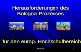Felberbauer1 Herausforderungen des Bologna-Prozesses für den europ. Hochschulbereich.