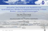 Deutscher Wetterdienst Abteilung Hydrometeorologie KU 4 – 07/2009 – Folie 1 von 26 Aktueller Sachstand und Ausblick zur quantitativen Niederschlagsbestimmung.
