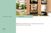 PT Gisela Schmitt Handlungsfelder der Stadtentwicklung Wohnen in der Stadt Seminar.
