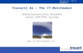 Trovarit AG – the IT-Matchmaker © 2002 Seite 1  Trovarit AG – The IT-Matchmaker Anbieterneutrale Auswahl eines ERP/PPS-System.