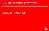 IG Metall Bremen im Internet NetKey 3.0 - Projekt 462.