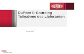 DuPont E-Sourcing Teilnahme des Lieferanten Januar 2012