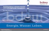 Www.bdew.de BDEW Bundesverband der Energie- und Wasserwirtschaft e.V. Kartellverfahren erfordert Klarheit und weitestgehende Transparenz Dr. Jörg Rehberg.
