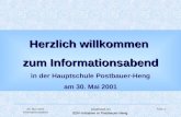 30. Mai 2001 Informationsabend AGENDA 21 EDV-Initiative in Postbauer-Heng Folie 1 Herzlich willkommen zum Informationsabend Herzlich willkommen zum Informationsabend.
